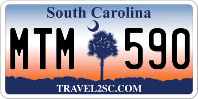 SC license plate MTM590