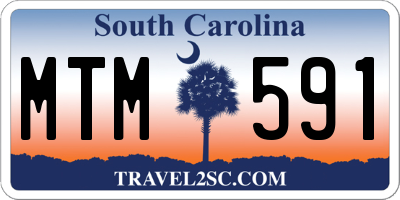 SC license plate MTM591