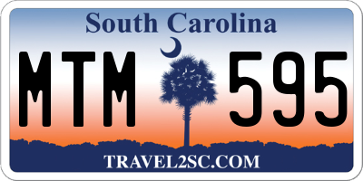SC license plate MTM595