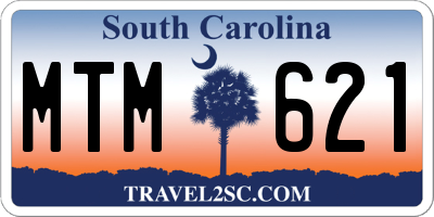 SC license plate MTM621