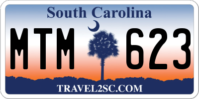 SC license plate MTM623