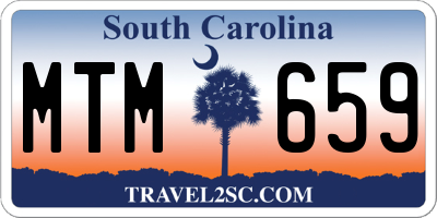 SC license plate MTM659