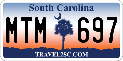 SC license plate MTM697