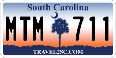 SC license plate MTM711