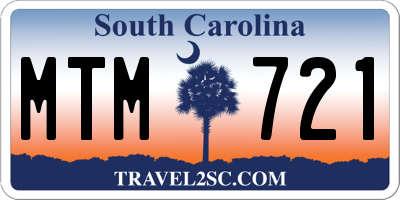 SC license plate MTM721