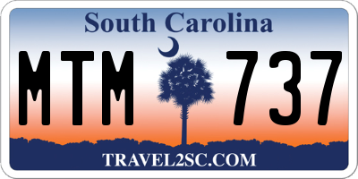 SC license plate MTM737