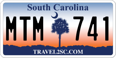 SC license plate MTM741