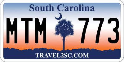 SC license plate MTM773