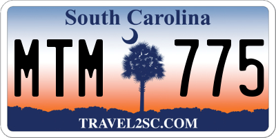SC license plate MTM775
