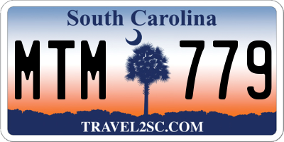 SC license plate MTM779