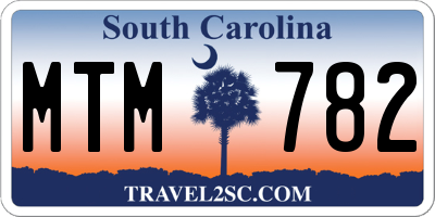 SC license plate MTM782