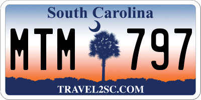 SC license plate MTM797