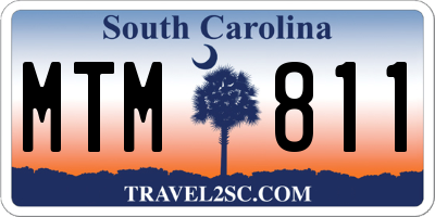 SC license plate MTM811