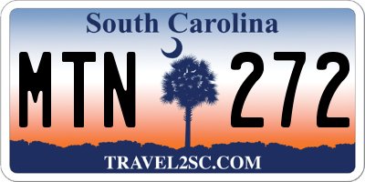 SC license plate MTN272