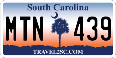 SC license plate MTN439