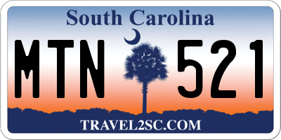 SC license plate MTN521