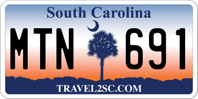 SC license plate MTN691