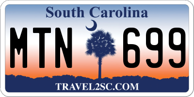 SC license plate MTN699