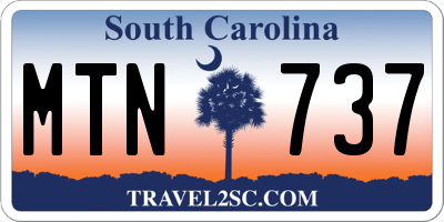 SC license plate MTN737