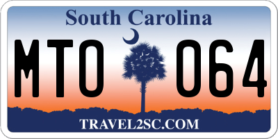 SC license plate MTO064