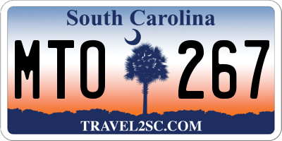 SC license plate MTO267