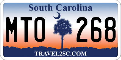 SC license plate MTO268