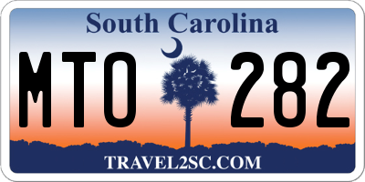 SC license plate MTO282