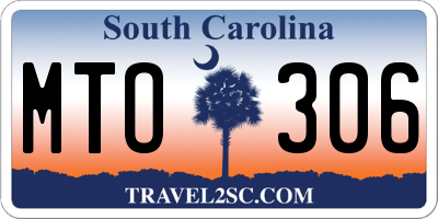 SC license plate MTO306