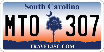 SC license plate MTO307