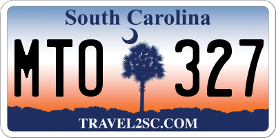 SC license plate MTO327