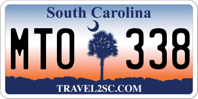 SC license plate MTO338