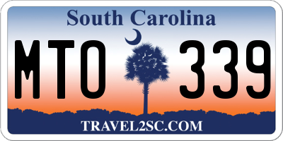 SC license plate MTO339