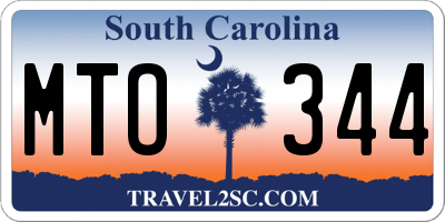 SC license plate MTO344