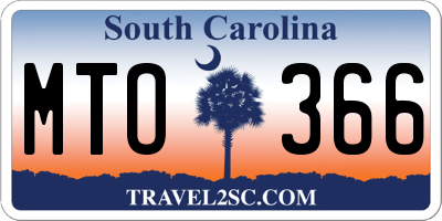 SC license plate MTO366