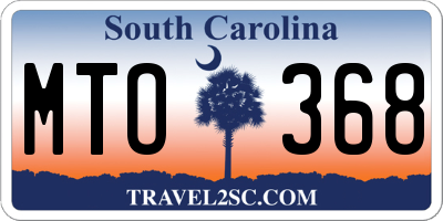 SC license plate MTO368