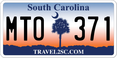 SC license plate MTO371