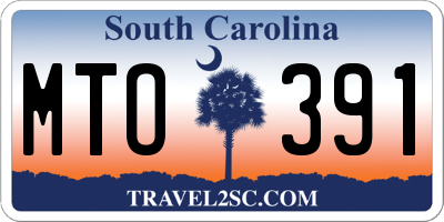SC license plate MTO391