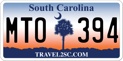 SC license plate MTO394