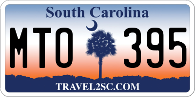SC license plate MTO395