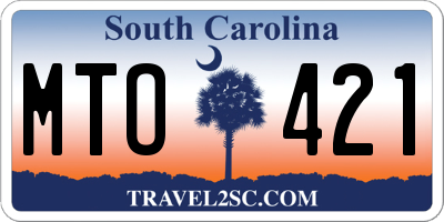 SC license plate MTO421