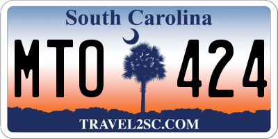SC license plate MTO424