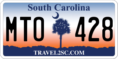 SC license plate MTO428