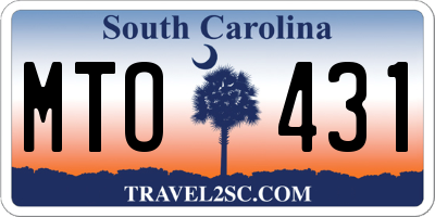 SC license plate MTO431