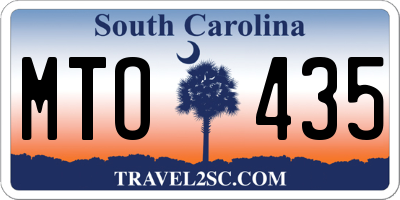 SC license plate MTO435