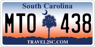 SC license plate MTO438