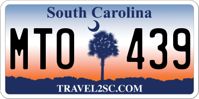 SC license plate MTO439