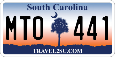 SC license plate MTO441