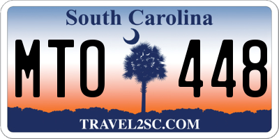SC license plate MTO448