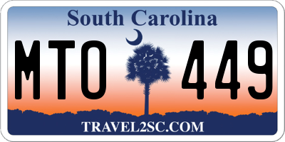 SC license plate MTO449
