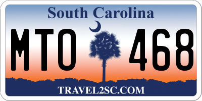 SC license plate MTO468